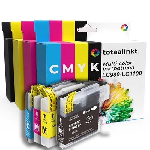 Inktcartridge voor Brother MFC-990CW | 4-pack multicolor