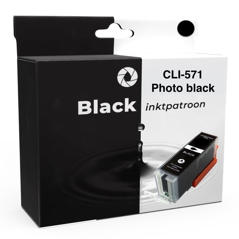 Inktcartridge voor Canon Pixma TS9050 CLI571BK XL Zwart klein