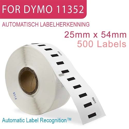 Etiket label met CHIP voor Dymo 11352 wit