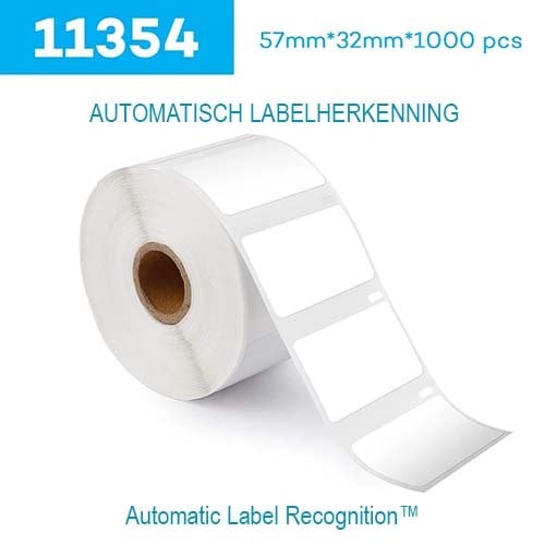 Etiket label met CHIP voor Dymo 11354 wit
