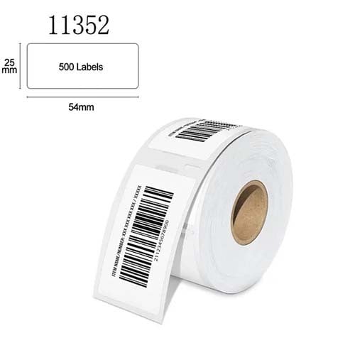 Etiket label voor Dymo 11352 wit - 10 rollen - multipack