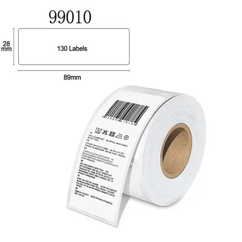 Etiket label voor Dymo 99010 wit
