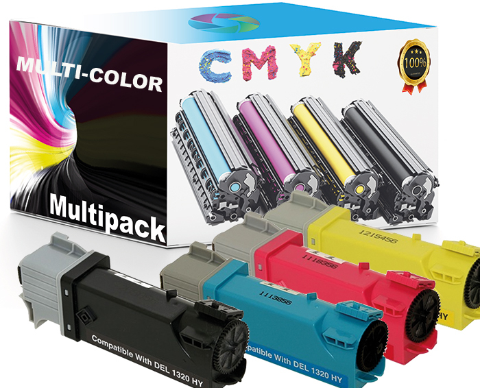 Toner voor Dell 1320cn Color laserprinter | 4-pack multicolor