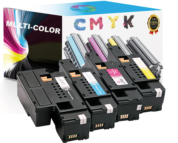 Toner voor Dell 1250c Color laserprinter | 4-pack multicolor