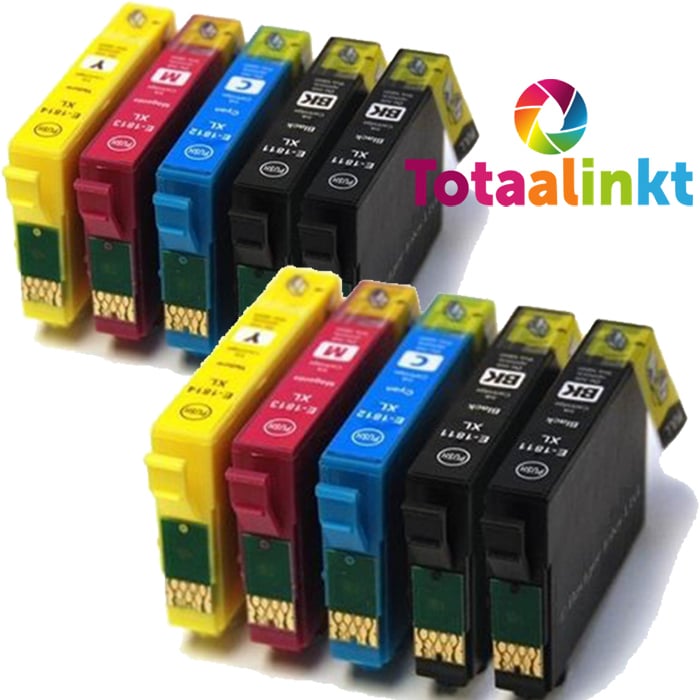 Inktcartridge voor Epson WF-2010W | 10-pack multicolor