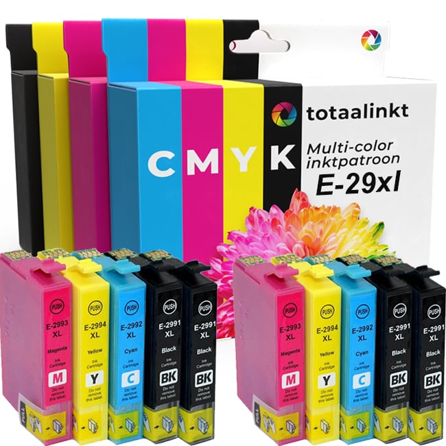 Inktpatroon voor Epson 29XL | 10-pack multicolor