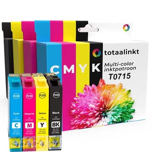 Inktcartridge voor Epson DX7450 | 4-pack multicolor