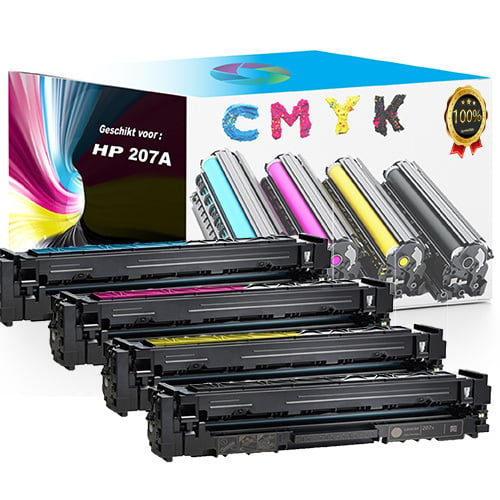 Toner voor HP 207A *nieuwe Chip*| 4-pack multicolor