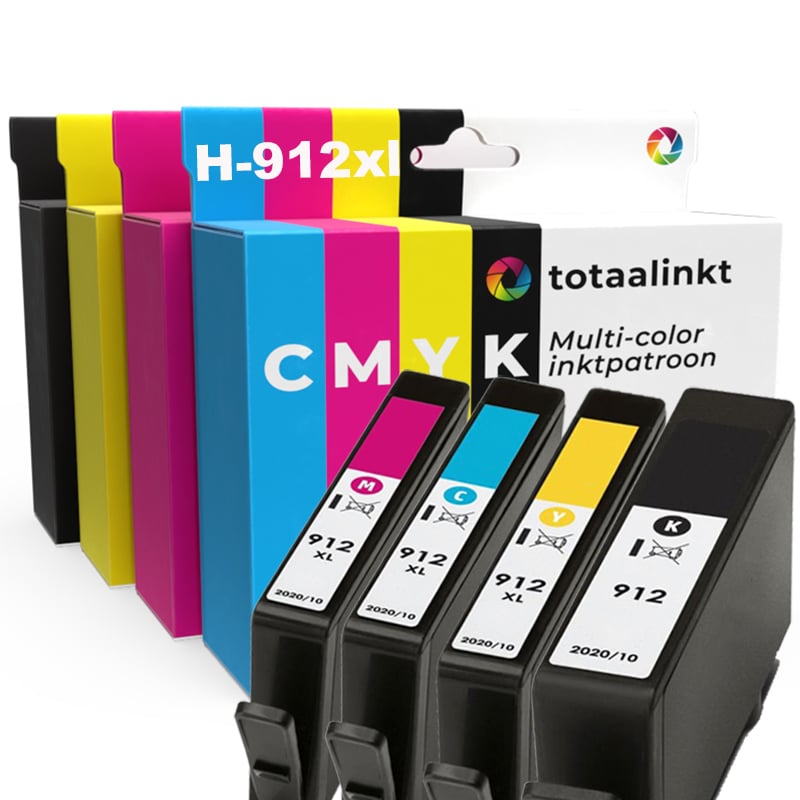 Inktpatroon voor HP OfficeJet Pro 8022 | 4-pack multi-color