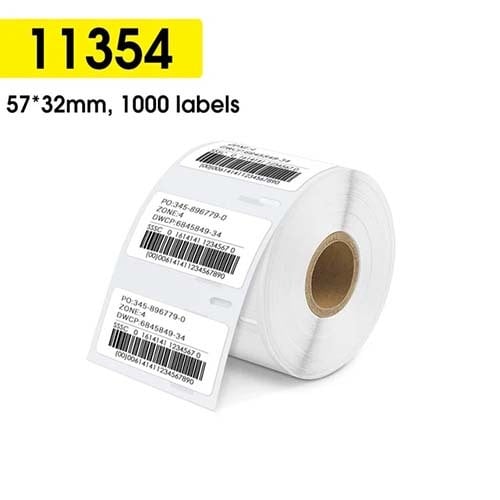Etiket label voor Dymo 11354 wit - 10 rollen - multipack