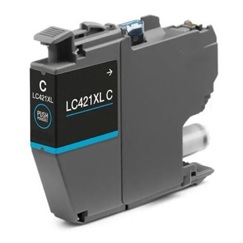 Inktcartridge geschikt voor Brother LC-421XLC | Blauw