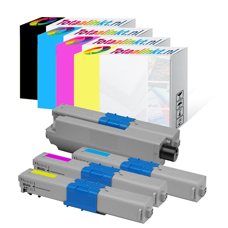 Toner voor Oki Multifunctional MC340 serie | 4-pack multicolor