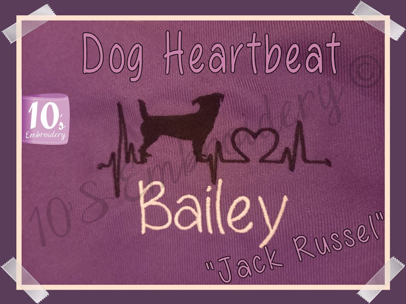 Pattern Heartbeat Chinese Hairless Dog