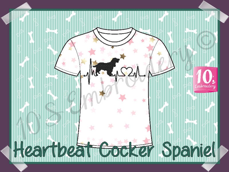 Pattern  Heartbeat Cocker Spaniel