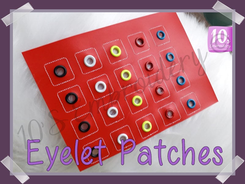 Pattern Eyelet Patches