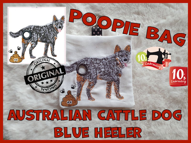 Poopie Bag 143 Australian Cattle Dog Blue Heeler