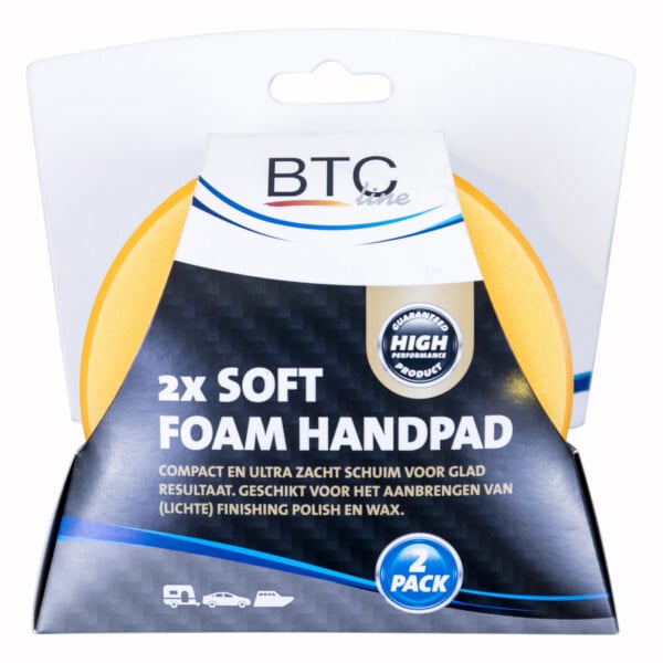 BTC line blue  Soft Foam handpads 2 stuks