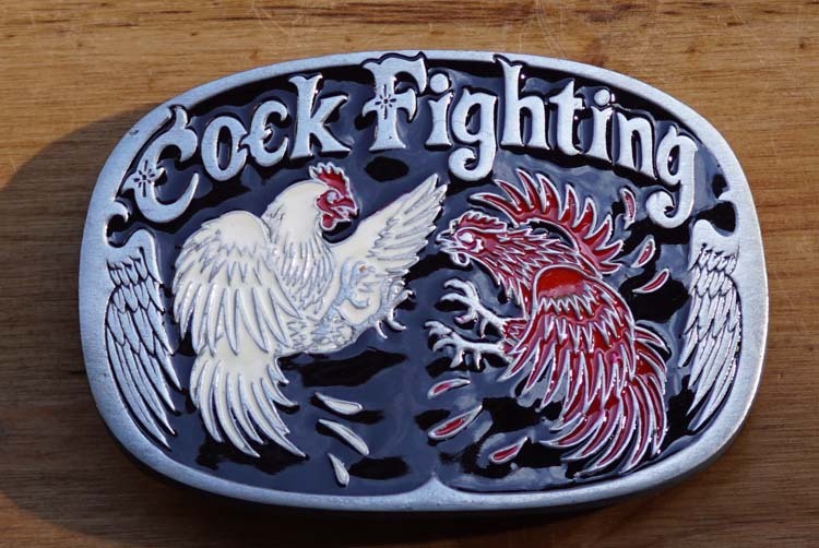 Buckle  " Cock fighting "