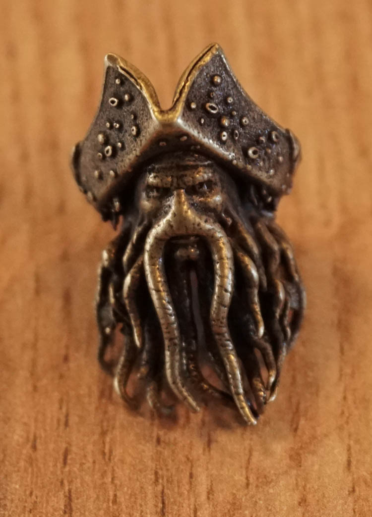 Baardkraal " Piraten octopus "  bronskleurig per stuk
