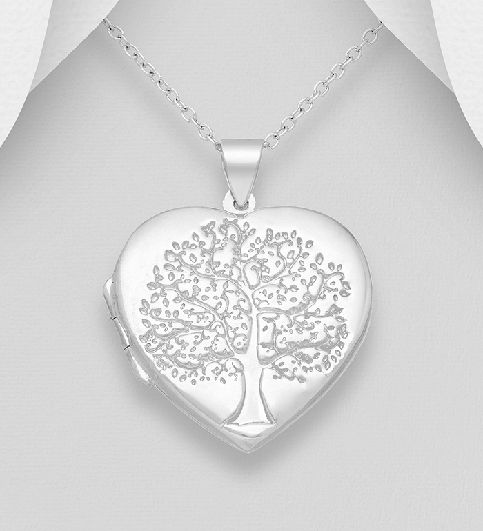 Zilveren medaillon " Levensboom "