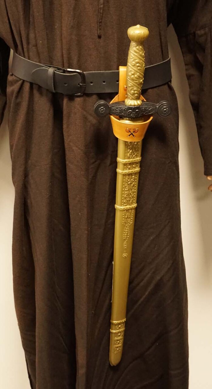 Middeleeuwse zwaarden houder "  Bijlen  "  beige