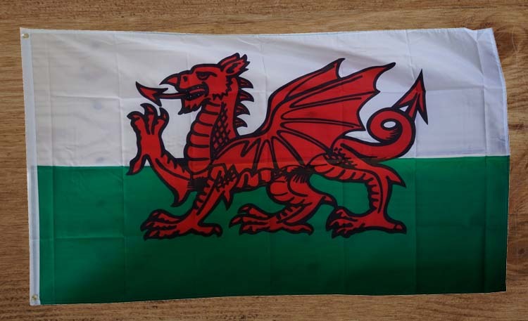 Vlag van Wales " Draak "