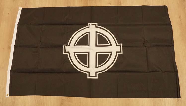 Vlag " Celtic cross " zwart