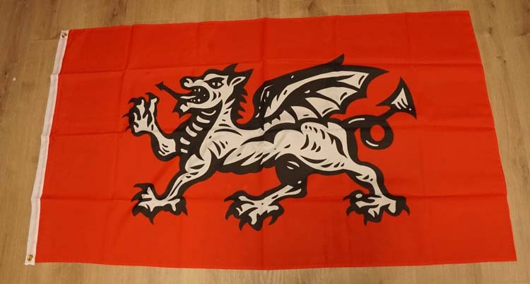 Vlag " English Wessex Dragon "