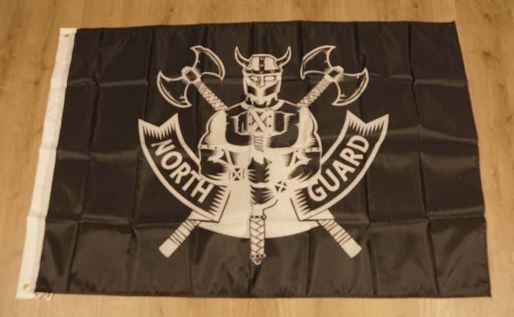 Viking vlag " North  guard / Vikingkrijger UITVERKOCHT