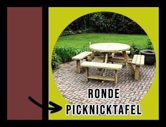 ronde picknicktafel