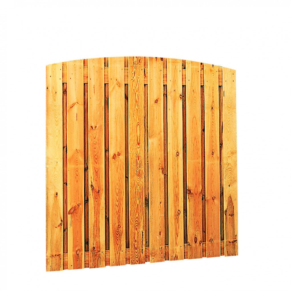 Plankenscherm | Grenen hout | geschaafd | 21 planken van 17 mm | 180 x 180 cm | verticaal toog  | groen behandeld