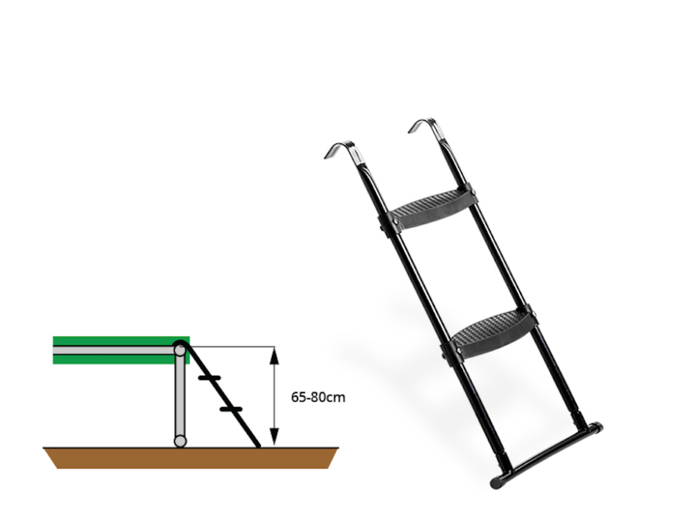 EXIT Trampoline ladder voor Framehoogte: van 65-80cm