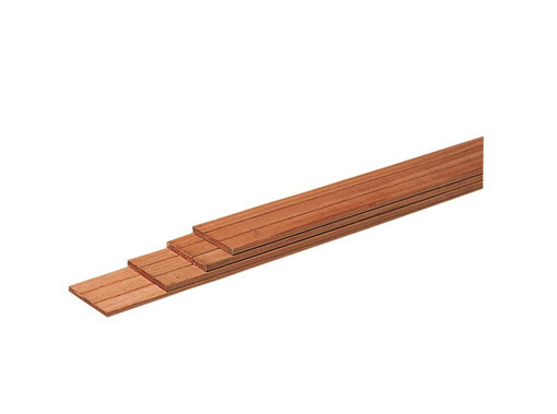 180 cm (1,5 x 14,5) | Geschaafde Plank | Hardhout Tuinhout