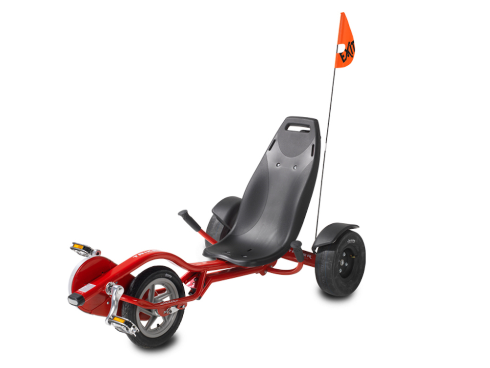 EXIT Triker Pro 100 Red driewieler Jongeren Vooraandrijving Liggend