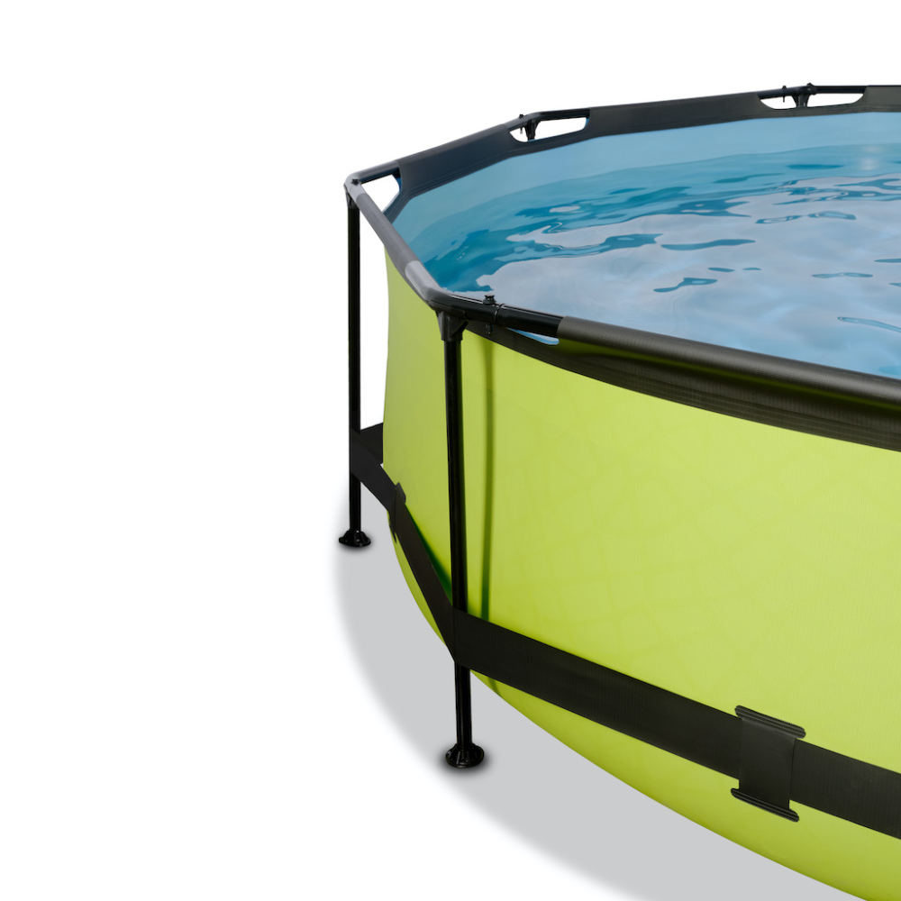 EXIT Lime zwembad diameter 300x76cm met filterpomp - groen