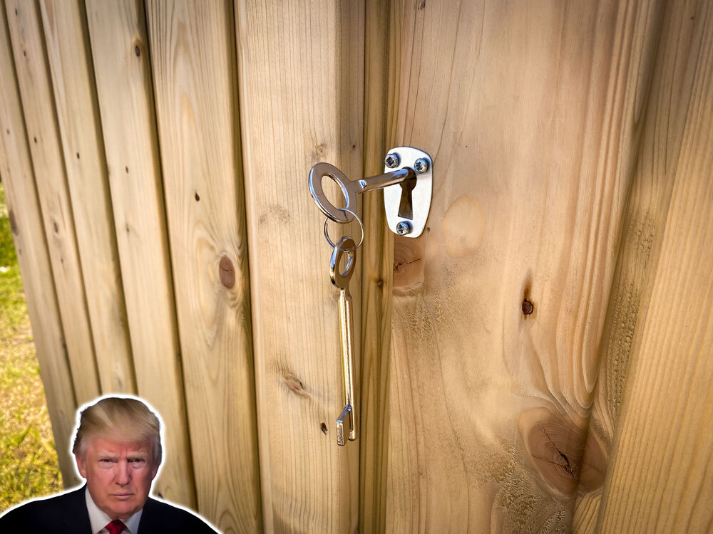 Tuinkast Trump (190 x 139 x 70 cm)