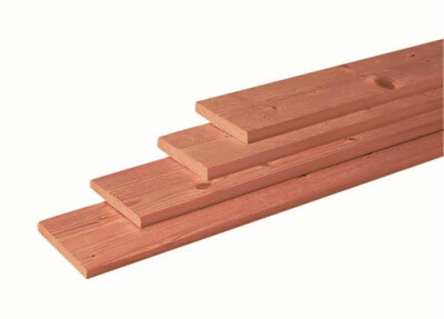 180 cm (1,8 x 16,0) | Geschaafde Plank | Douglas Tuinhout | Onbehandeld
