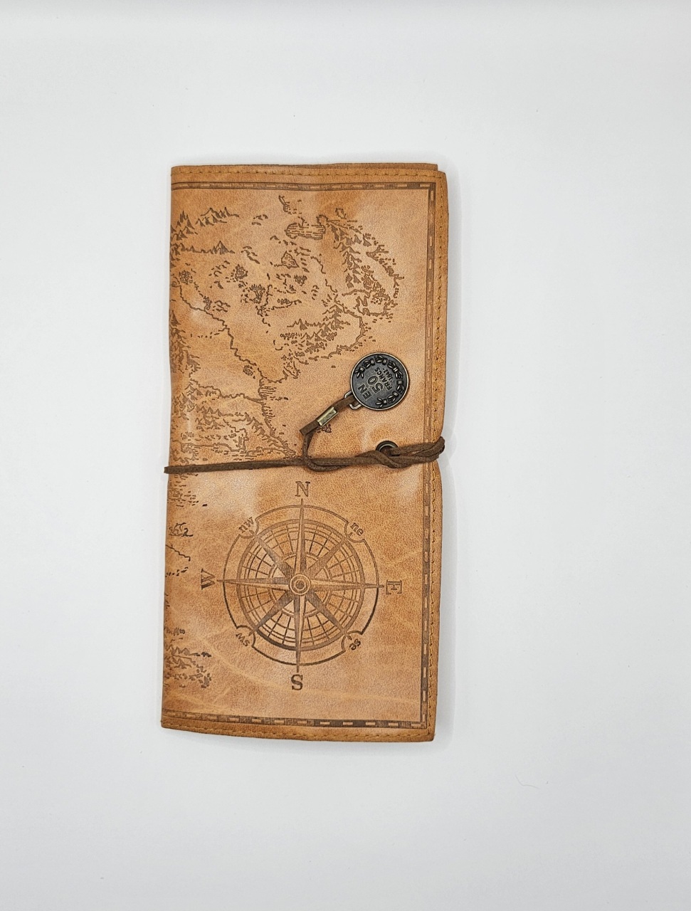 Antieke schatkaartrol met geïntegreerde pennenhouder voor decoratie en gebruik