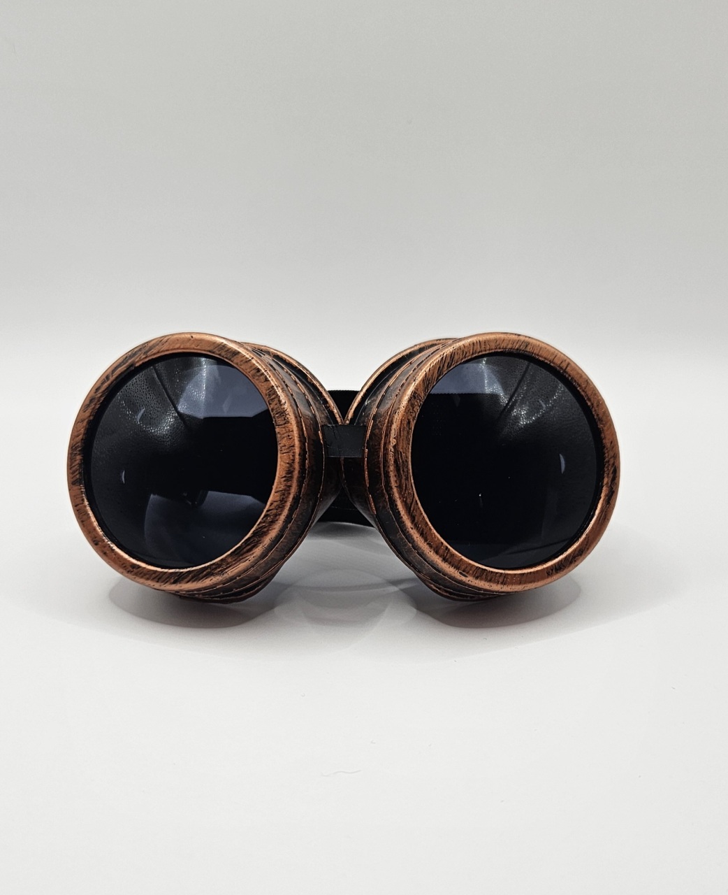 Authentieke steampunk goggles in brons voor een vintage look