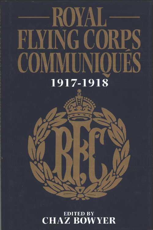 Royal Flying Corps communiqu&eacute;s 1917-1918