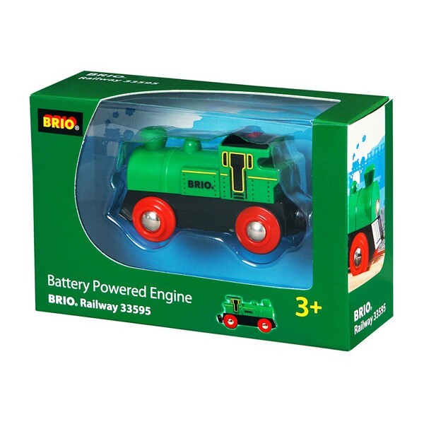 BRIO Groene locomotief op batterijen