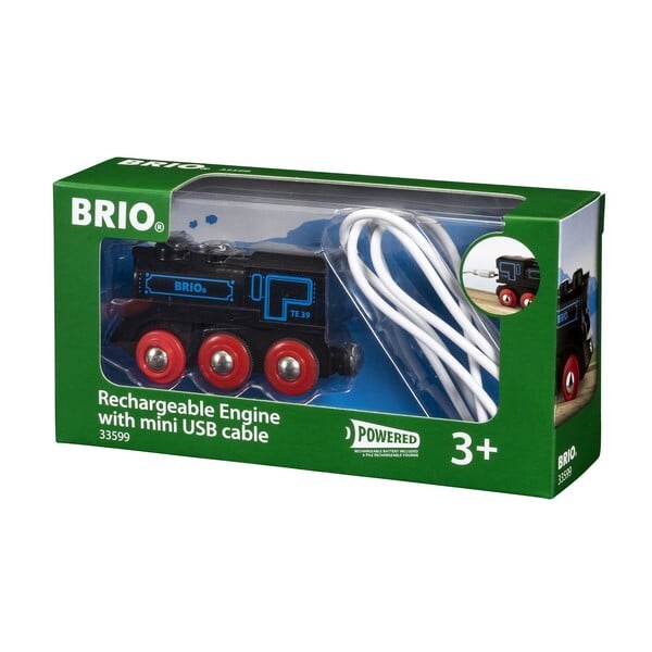BRIO Oplaadbare locomotief met mini USB-kabel