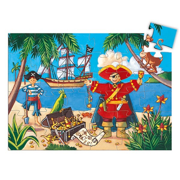 Djeco Silhouet Puzzel Piraat