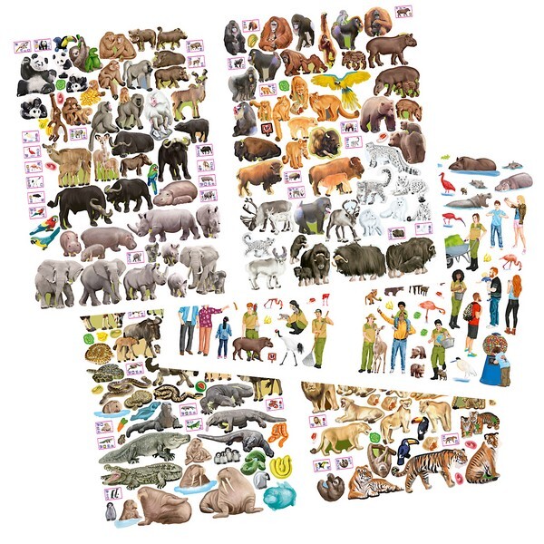 CreativeStudio Maak je eigen Zoo Stickerwereld