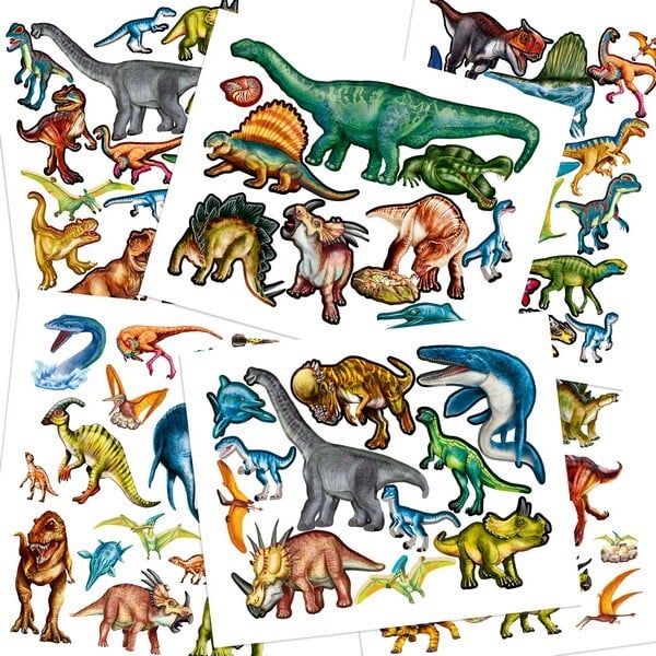 Dino World Puffy Stickerboek