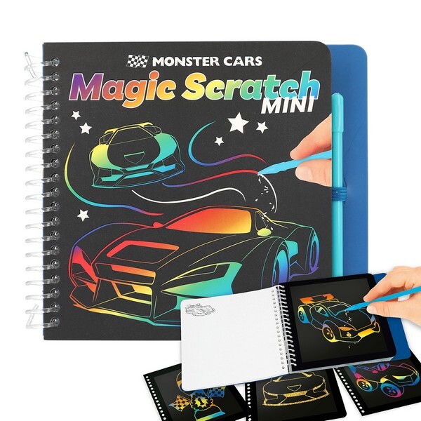 Monster Cars Mini Magic Scratch Kleurboek