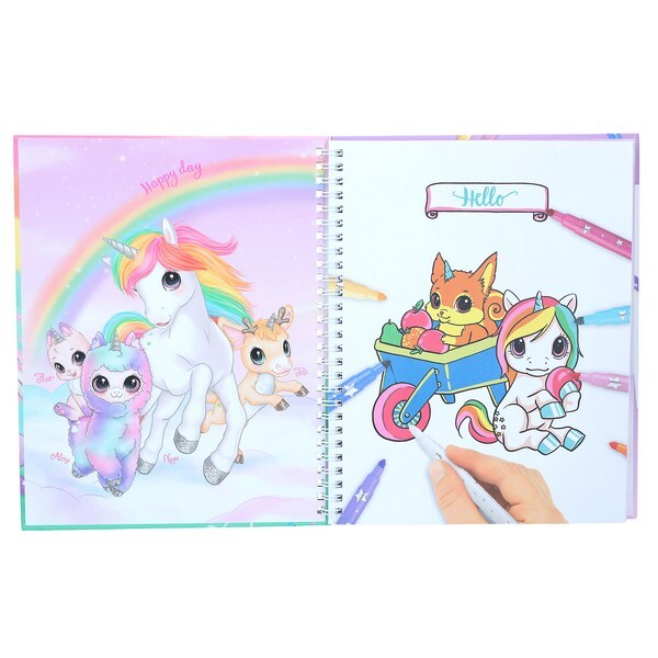 Ylvi Create your Unicorn Kleurboek met viltstiften