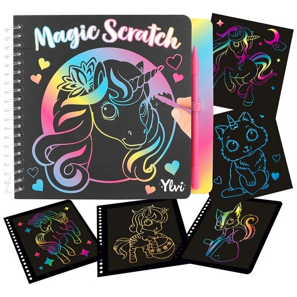 Ylvi Unicorn Mini Magic Scratch Kleurboek