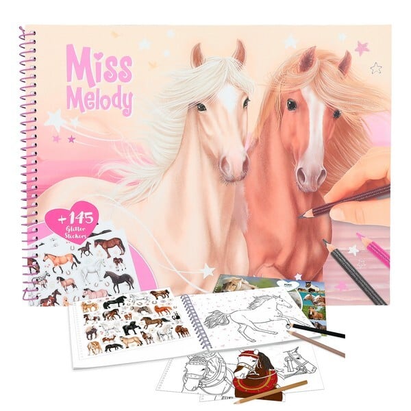 Miss Melody Kleurboek Paarden met Glitterstickers