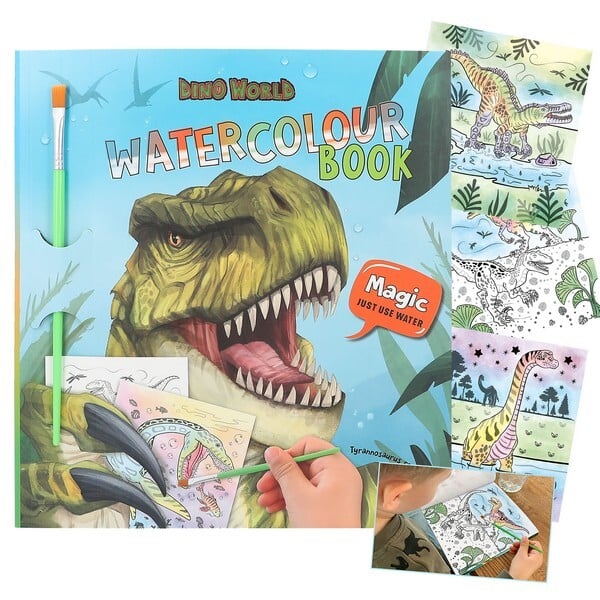 Dino World Magisch Waterverf Kleurboek